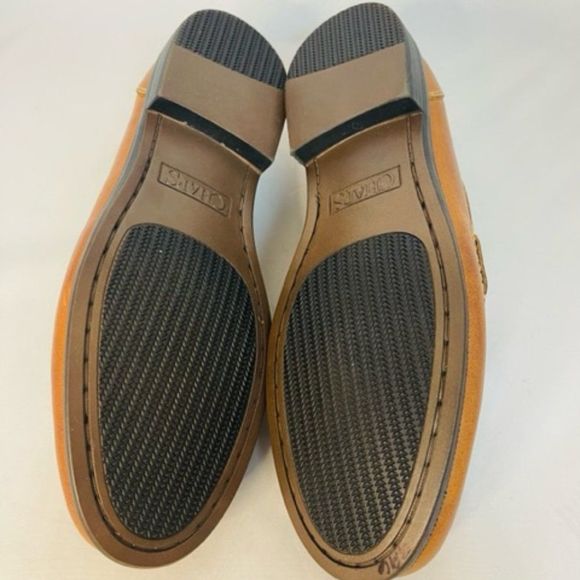 CHAPS RALPH LAUREN Men’s Penny Loafers Brown Leather Rubber Soles 10.5M shoes Ex - Picture 7 of 7